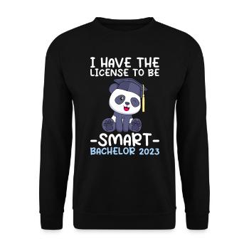Bachelor 2023 Licence à Clever Shit - Sweat-shirt Unisexe - noir - Devant - Alina (178cm) & Michal (187cm)
