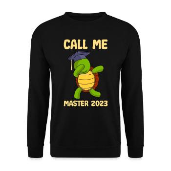 Appelez-moi Master 2023 Master - Sweat-shirt Unisexe - noir - Devant - Alina (178cm) & Michal (187cm)