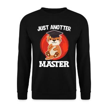 Just anotter Master 2023 Master Degree - Unisex Sweatshirt - black - Front - Alina (178cm) & Michal (187cm)