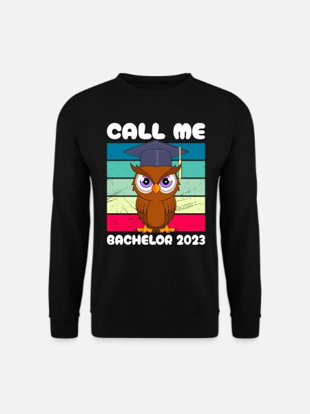 Nennt mich Bachelor 2023 Studium Abschluss - Unisex Pullover - Schwarz