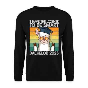 Bachelor 2023 Licence à Clever Shit - Sweat-shirt Unisexe - noir - Devant - Alina (178cm) & Michal (187cm)