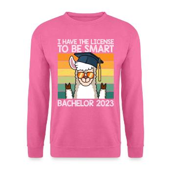 Bachelor 2023 Licence à Clever Shit - Sweat-shirt Unisexe - rose - Devant