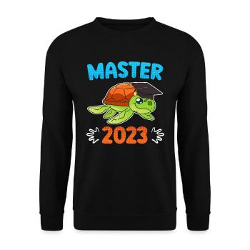 Master 2023 Fin de Master - Sweat-shirt Unisexe - noir - Devant - Alina (178cm) & Michal (187cm)