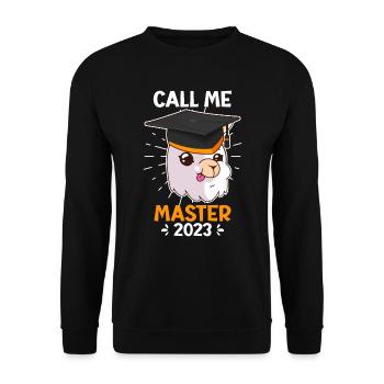 Master 2023 Graduation - Unisex Sweatshirt - black - Front - Alina (178cm) & Michal (187cm)