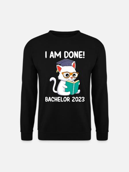 Ich habe fertig Bachelor 2023 - Unisex Pullover - Schwarz