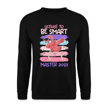 Licence pour Klugsceiß Master 2023 Fin des études - Sweat-shirt Unisexe - noir - Devant - Alina (178cm) & Michal (187cm)