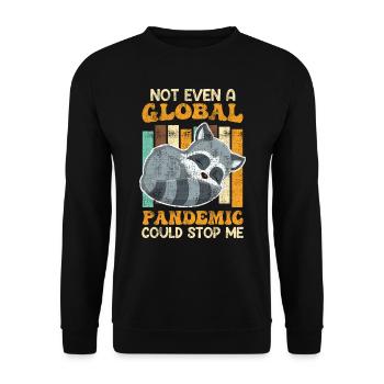 La pandémie n’a pas pu m’arrêter Master Bachelor - Sweat-shirt Unisexe - noir - Devant - Alina (178cm) & Michal (187cm)