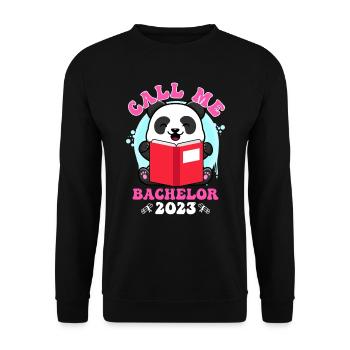 Appelez-moi Bachelor 2023 Diplôme - Sweat-shirt Unisexe - noir - Devant - Alina (178cm) & Michal (187cm)