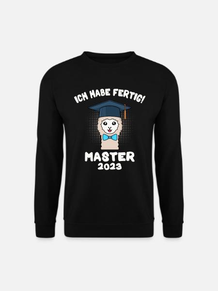 Master 2023 ich habe fertig Master Abschluss 2023 - Unisex Pullover - Schwarz