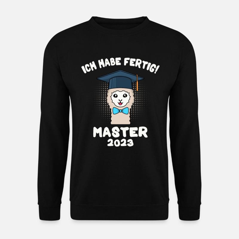 Master 2023 ich habe fertig Master Abschluss 2023 - Unisex Pullover - Schwarz
