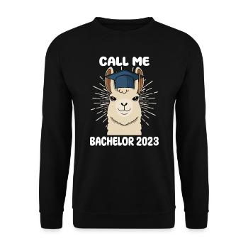 Call me Bachelor 2023 - Unisex Sweatshirt - black - Front - Alina (178cm) & Michal (187cm)