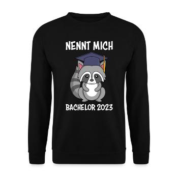 Bachelor 2023 Bachelor Abschluss 2023 - Unisex Pullover - Schwarz - Vorne - Alina (178cm) & Michal (187cm)