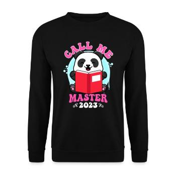 Appelez-moi Master 2023 Panda Master Degree - Sweat-shirt Unisexe - noir - Devant - Alina (178cm) & Michal (187cm)