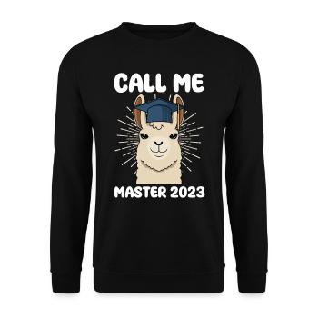 Call me Master 2023 - Unisex Sweatshirt - black - Front - Alina (178cm) & Michal (187cm)