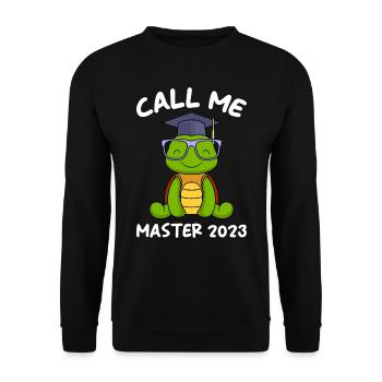 Appelez-moi Master 2023 Master - Sweat-shirt Unisexe - noir - Devant - Alina (178cm) & Michal (187cm)
