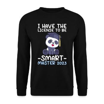 Licence Panda pour Smart Shit Master 2023 - Sweat-shirt Unisexe - noir - Devant - Alina (178cm) & Michal (187cm)