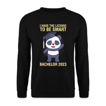 Bachelor 2023 Licence à Clever Shit - Sweat-shirt Unisexe - noir - Devant - Alina (178cm) & Michal (187cm)