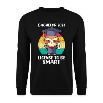 Bachelor 2023 Licence à Clever Shit Sloth - Sweat-shirt Unisexe - noir - Devant - Alina (178cm) & Michal (187cm)