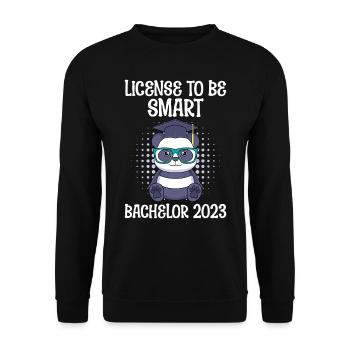 Bachelor 2023 Licence à Smart Shit - Sweat-shirt Unisexe - noir - Devant - Alina (178cm) & Michal (187cm)