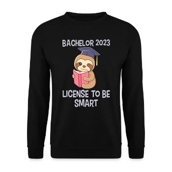 Bachelor 2023 Licence à Clever Shit - Sweat-shirt Unisexe - noir - Devant - Alina (178cm) & Michal (187cm)