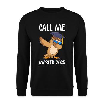 Appelez-moi Master 2023 Master - Sweat-shirt Unisexe - noir - Devant - Alina (178cm) & Michal (187cm)