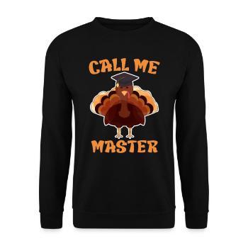 Appelez-moi Master 2023 - Sweat-shirt Unisexe - noir - Devant - Alina (178cm) & Michal (187cm)