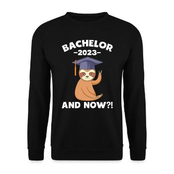 Bachelor 2023 and now? - Unisex Sweatshirt - black - Front - Alina (178cm) & Michal (187cm)