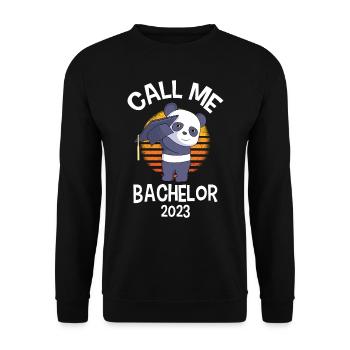 Call me Bachelor 2023 - Unisex Sweatshirt - black - Front - Alina (178cm) & Michal (187cm)