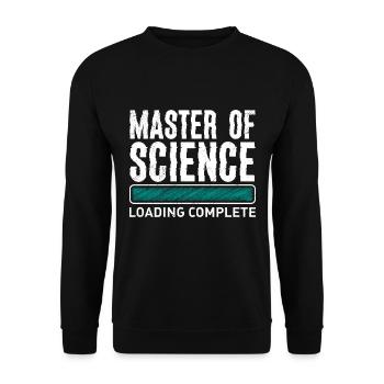 Master Degree loading Master of Science - Unisex Sweatshirt - black - Front - Alina (178cm) & Michal (187cm)