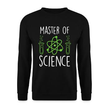 Engineer Master Degree Master of Science - Unisex Sweatshirt - black - Front - Alina (178cm) & Michal (187cm)