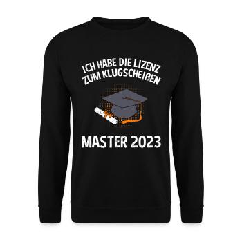 Licence pour le Master Klugsceiß 2023 - Sweat-shirt Unisexe - noir - Devant - Alina (178cm) & Michal (187cm)