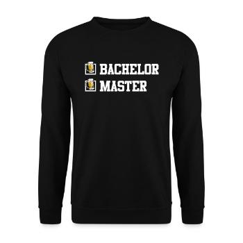 Completed Bachelor's Degree Master's Degree - Unisex Sweatshirt - black - Front - Alina (178cm) & Michal (187cm)