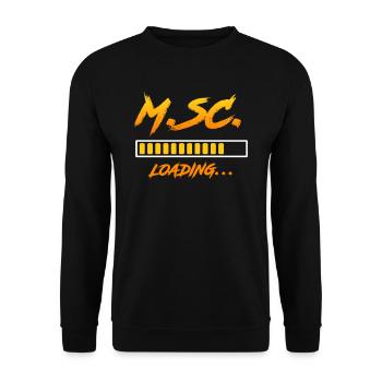 Master s Degree loading Master of Science - Unisex Pullover - Schwarz - Vorne - Alina (178cm) & Michal (187cm)