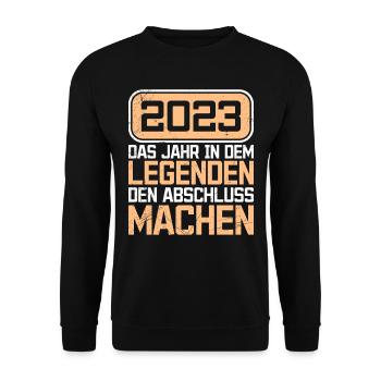 Legends Graduate 2023 Master - Sweat-shirt Unisexe - noir - Devant - Alina (178cm) & Michal (187cm)