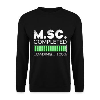 M.Sc chargement terminé Master of Science - Sweat-shirt Unisexe - noir - Devant - Alina (178cm) & Michal (187cm)