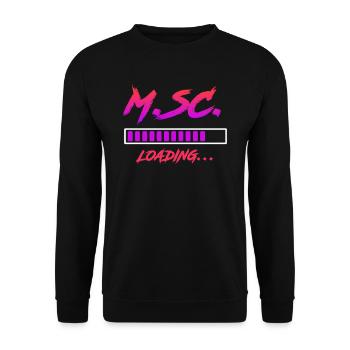 Master s Degree loading Master of Science - Unisex Pullover - Schwarz - Vorne - Alina (178cm) & Michal (187cm)