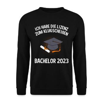 Licence pour baccalauréat. - Sweat-shirt Unisexe - noir - Devant - Alina (178cm) & Michal (187cm)