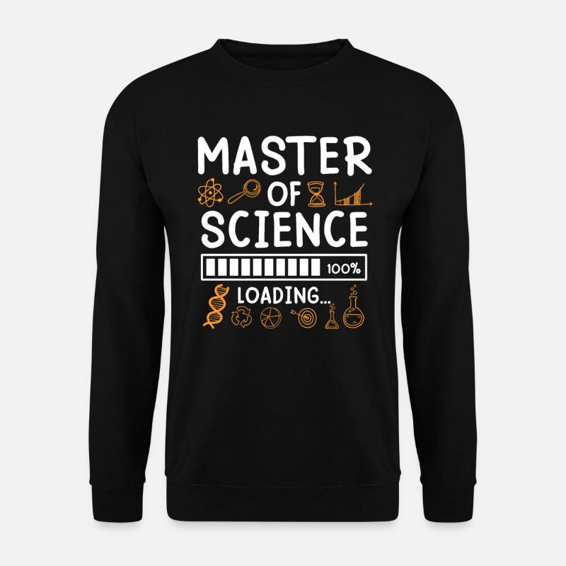 Master Abschluss Masterarbeit Master of Science - Unisex Pullover - Schwarz