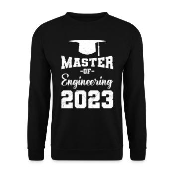 Master of Engineering 2023 Master Degree - Unisex Sweatshirt - black - Front - Alina (178cm) & Michal (187cm)