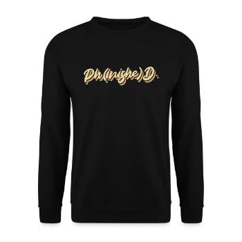 Doctorat phinished Doctorat terminé Doctorat - Sweat-shirt Unisexe - noir - Devant - Alina (178cm) & Michal (187cm)
