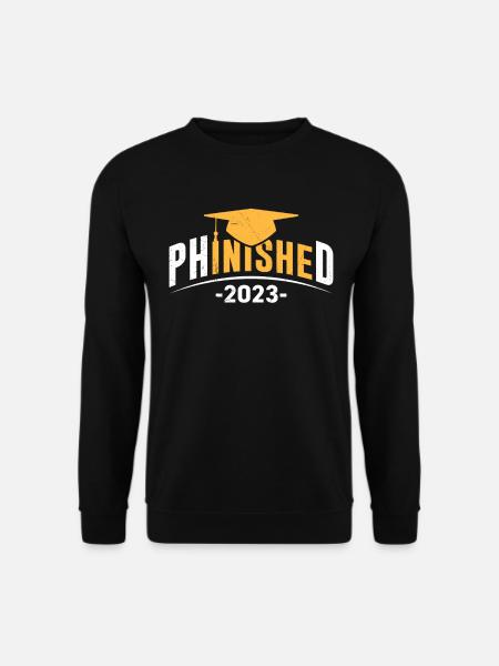 Phinished Degree 2023 Doctor Doctoraat - Uniseks sweater - zwart