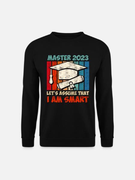 Master 2020 ich bin klug Master Abschluss - Unisex Pullover - Schwarz