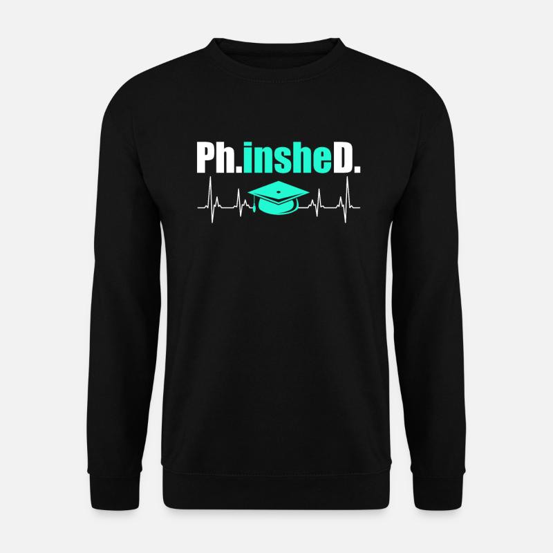 Dottorato di ricerca finito phinished - Felpa unisex - nero