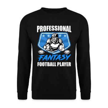 Professional Fantasy Football Player - Unisex Sweatshirt - black - Front - Alina (178cm) & Michal (187cm)