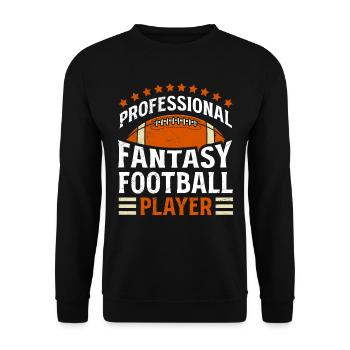 Professional Fantasy Football Player - Unisex Sweatshirt - black - Front - Alina (178cm) & Michal (187cm)