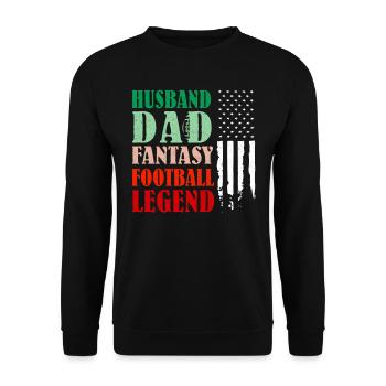 Mari Père Fantasy Football Legend - Sweat-shirt Unisexe - noir - Devant - Alina (178cm) & Michal (187cm)