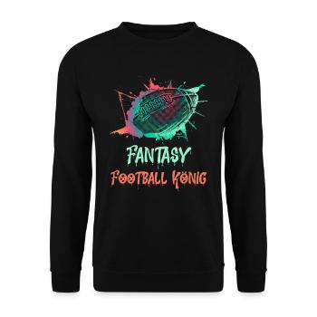 Roi du football Fantasy - Sweat-shirt Unisexe - noir - Devant - Alina (178cm) & Michal (187cm)