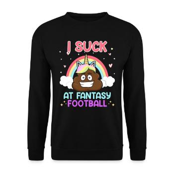 Je suis nul au Fantasy Football - Sweat-shirt Unisexe - noir - Devant - Alina (178cm) & Michal (187cm)