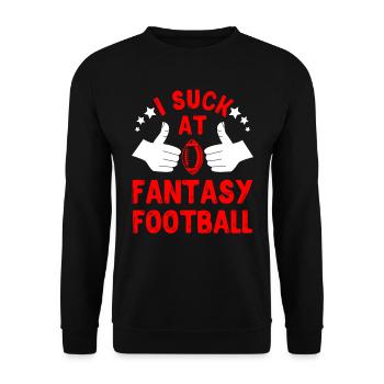 Fantasy Football Loser Je suis nul à Fantasy Football - Sweat-shirt Unisexe - noir - Devant - Alina (178cm) & Michal (187cm)