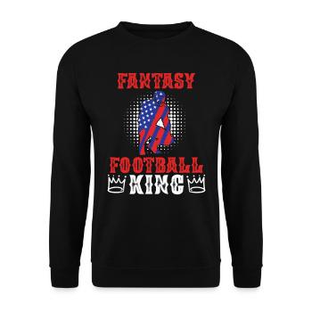 Roi du football Fantasy - Sweat-shirt Unisexe - noir - Devant - Alina (178cm) & Michal (187cm)